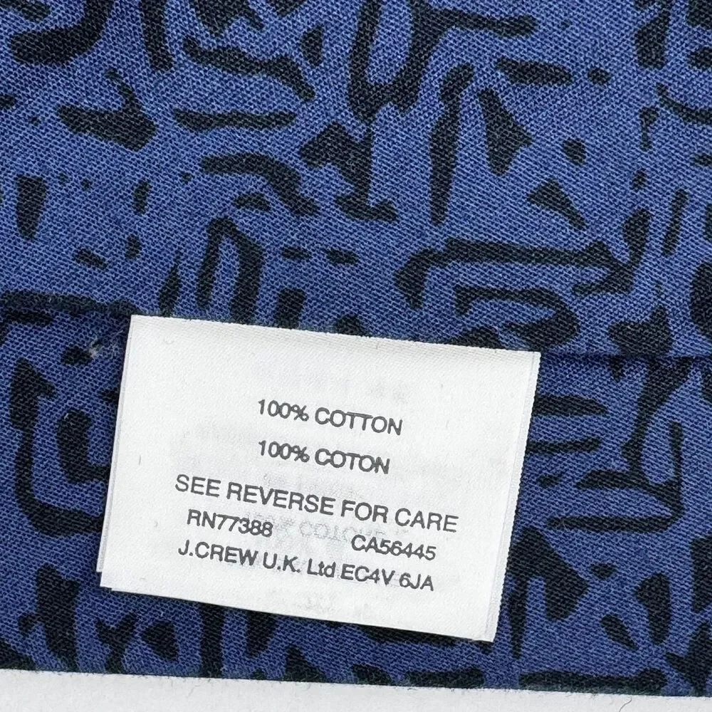 J. Crew 100% cotton